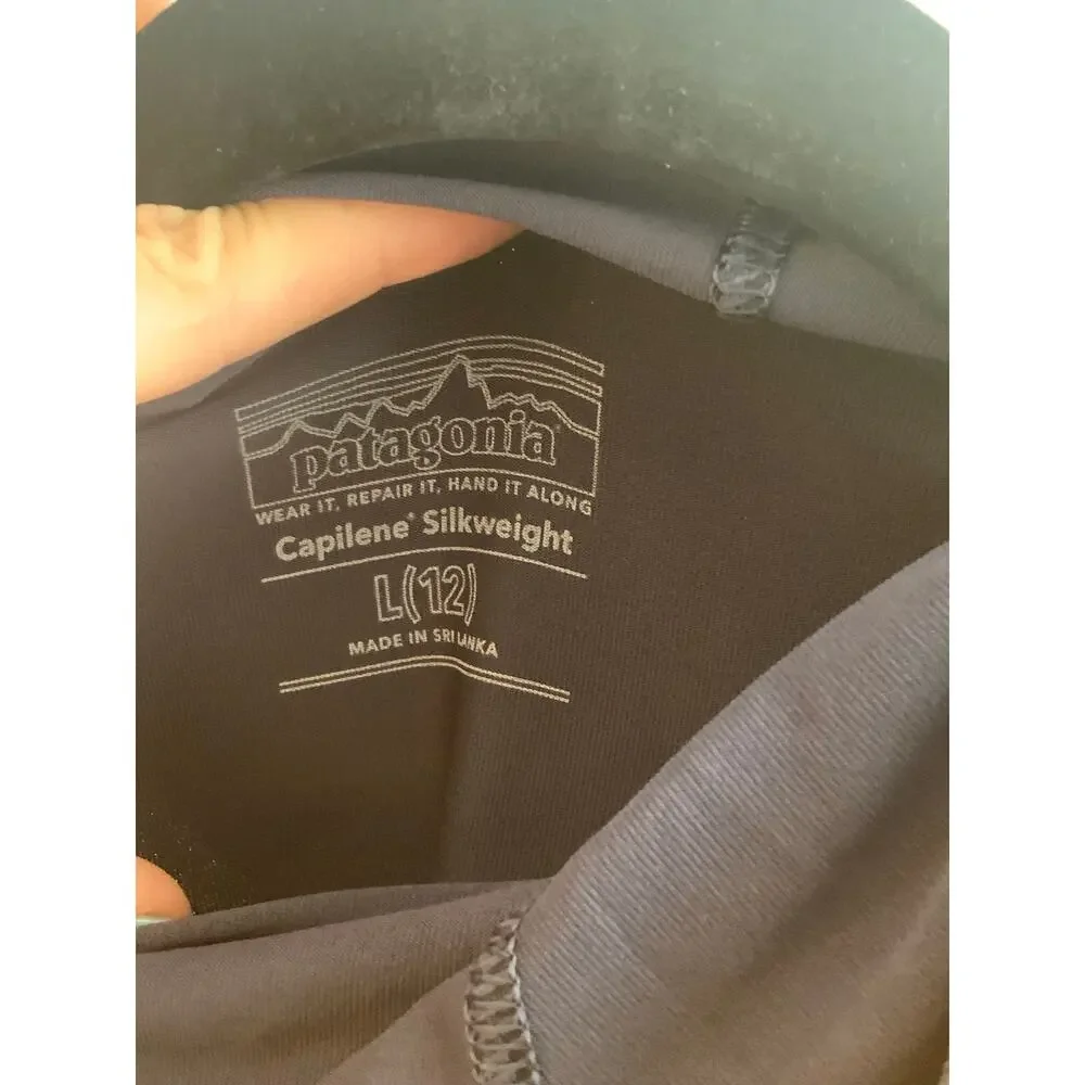 Patagonia Boys Long Sleeve Hooded‎ shirt size large (12)